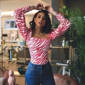 ZARA LEOPARD PRINT BODYSUIT 7385/006